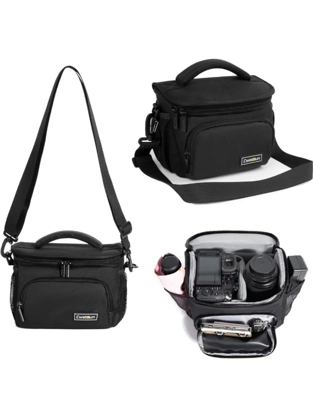 Compact Camera Sling Bag - Crossbody Case for DSLR/Mirrorless, Travel-Friendly